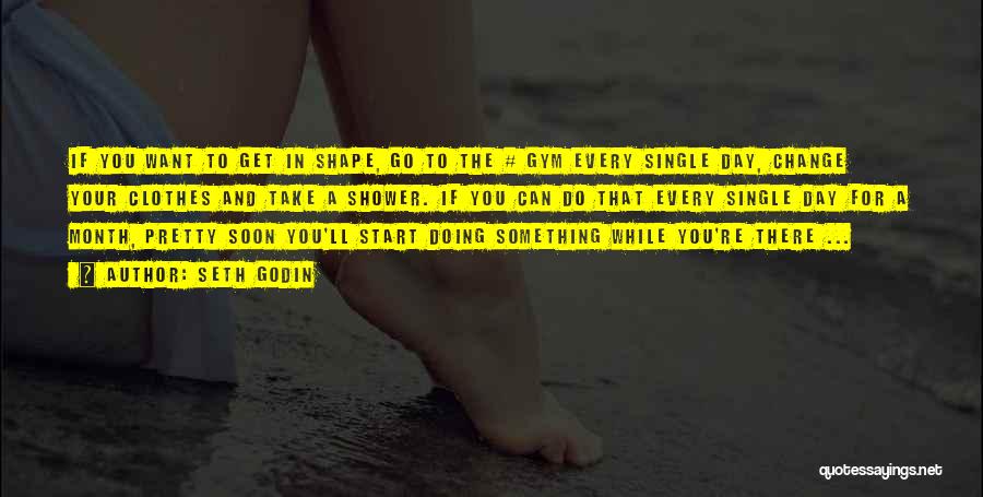 Seth Godin Quotes: If You Want To Get In Shape, Go To The # Gym Every Single Day, Change Your Clothes And Take