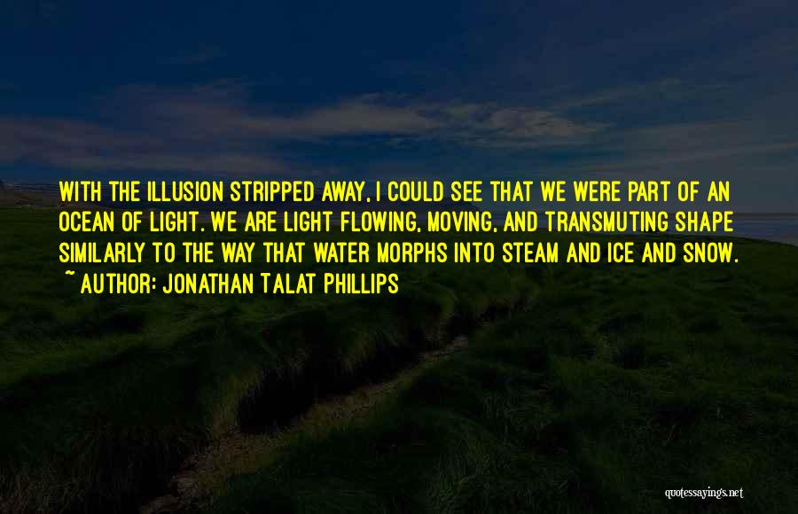Jonathan Talat Phillips Quotes: With The Illusion Stripped Away, I Could See That We Were Part Of An Ocean Of Light. We Are Light