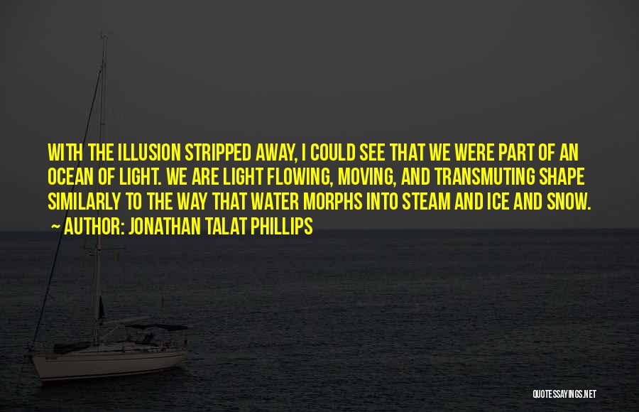Jonathan Talat Phillips Quotes: With The Illusion Stripped Away, I Could See That We Were Part Of An Ocean Of Light. We Are Light