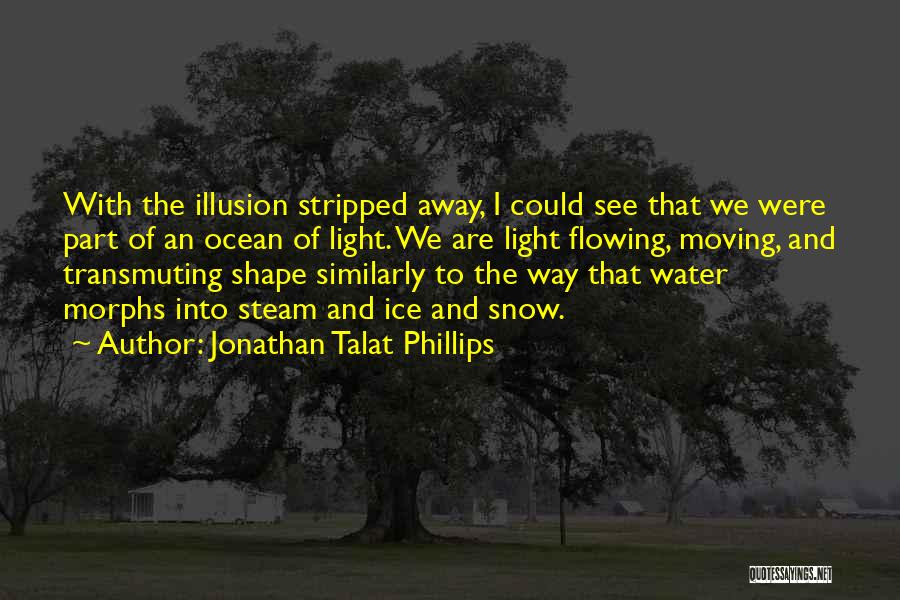 Jonathan Talat Phillips Quotes: With The Illusion Stripped Away, I Could See That We Were Part Of An Ocean Of Light. We Are Light