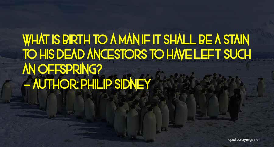 Philip Sidney Quotes: What Is Birth To A Man If It Shall Be A Stain To His Dead Ancestors To Have Left Such