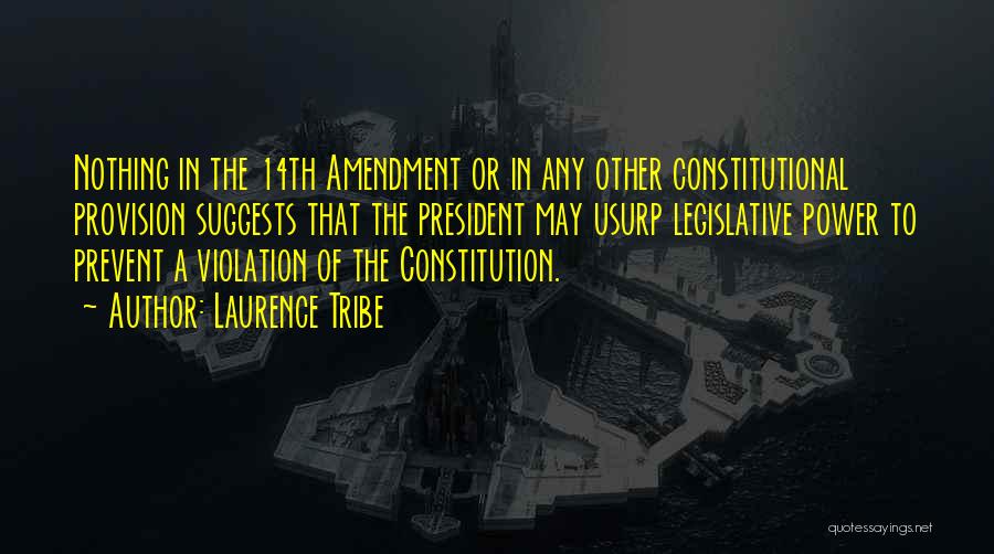 14th Amendment Quotes By Laurence Tribe