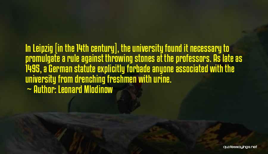 14th Century Quotes By Leonard Mlodinow