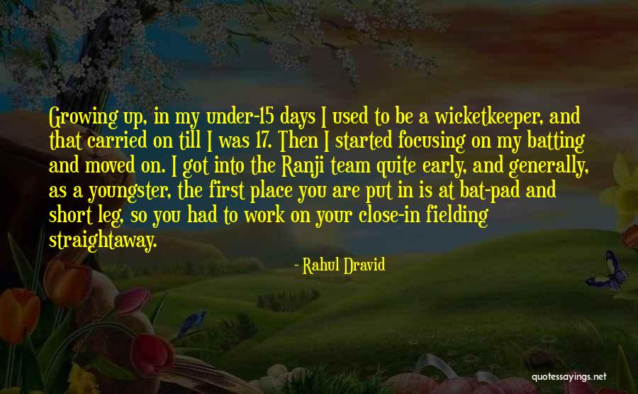 15 Days To Go Quotes By Rahul Dravid 15 Days To Go Quotes By Rahul Dravid