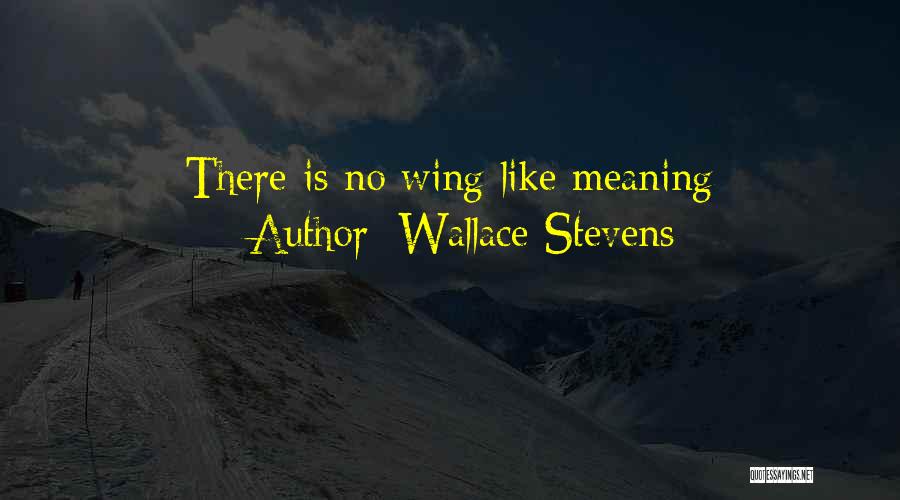 Wallace Stevens Quotes: There Is No Wing Like Meaning