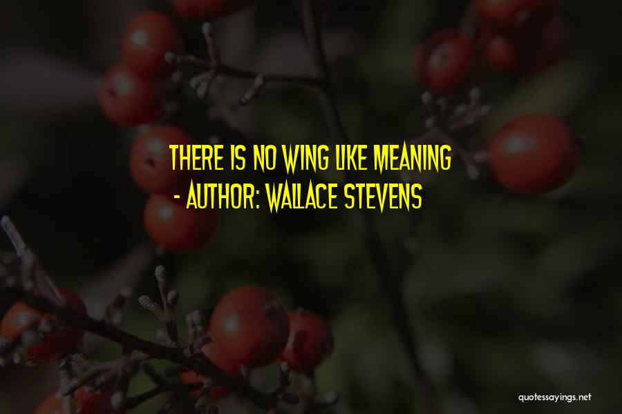Wallace Stevens Quotes: There Is No Wing Like Meaning