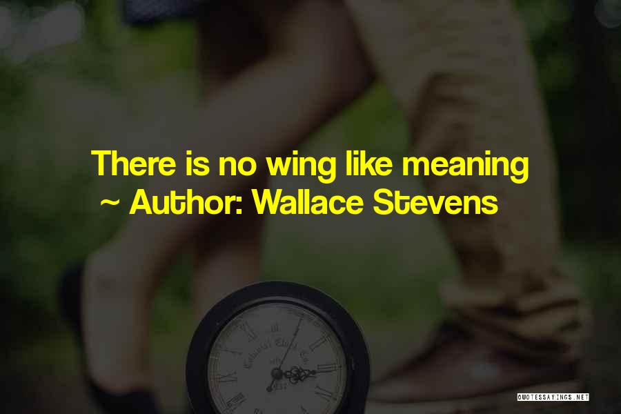 Wallace Stevens Quotes: There Is No Wing Like Meaning