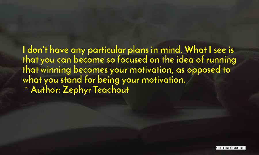 Zephyr Teachout Quotes: I Don't Have Any Particular Plans In Mind. What I See Is That You Can Become So Focused On The