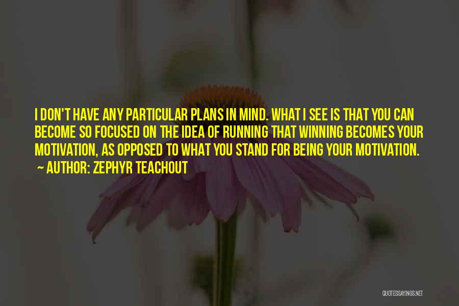 Zephyr Teachout Quotes: I Don't Have Any Particular Plans In Mind. What I See Is That You Can Become So Focused On The