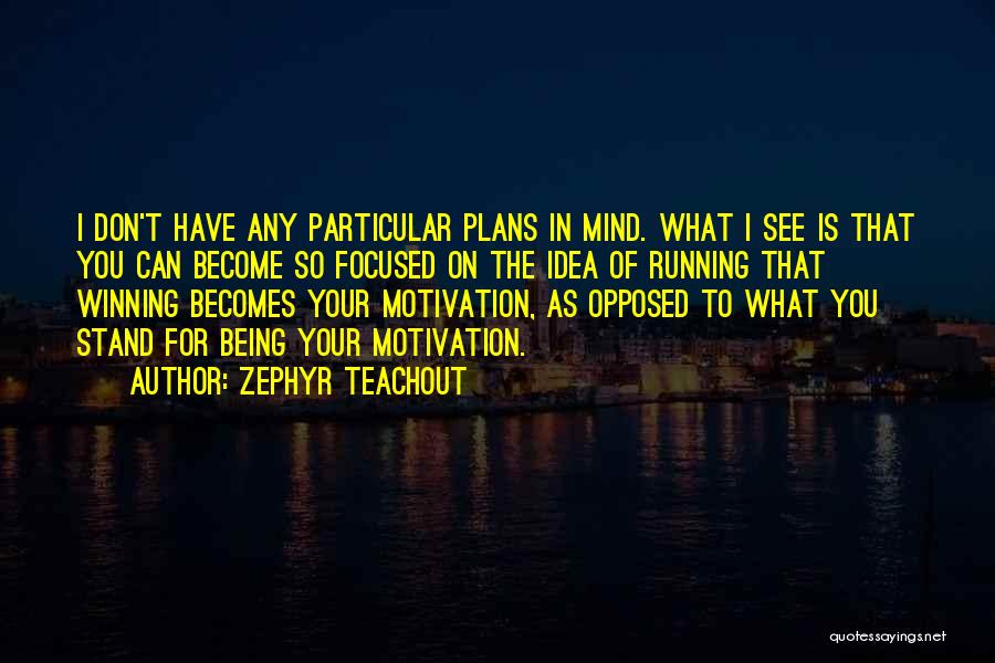 Zephyr Teachout Quotes: I Don't Have Any Particular Plans In Mind. What I See Is That You Can Become So Focused On The