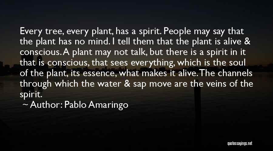 Pablo Amaringo Quotes: Every Tree, Every Plant, Has A Spirit. People May Say That The Plant Has No Mind. I Tell Them That
