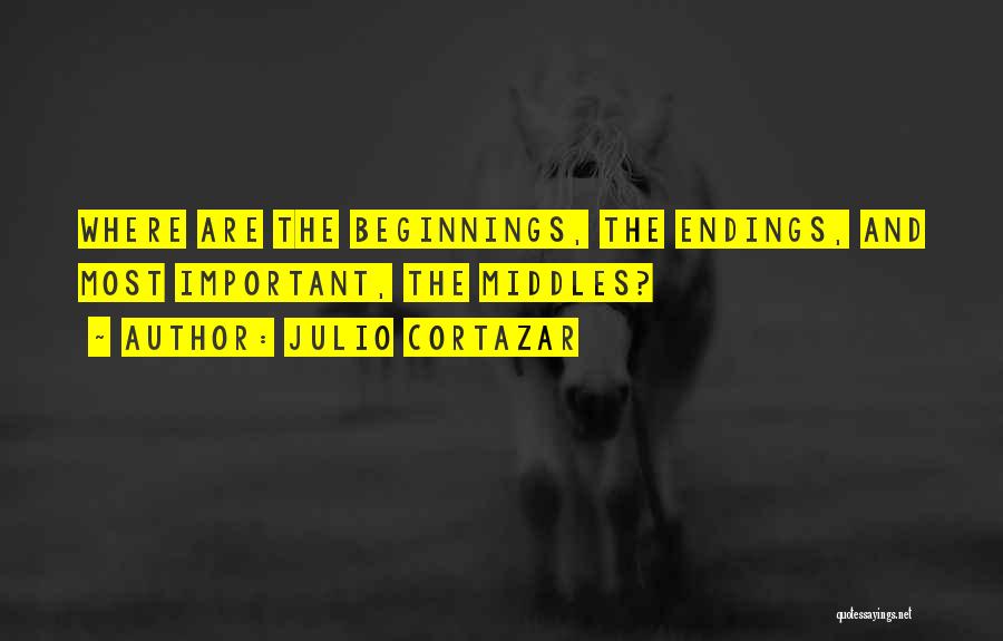 Julio Cortazar Quotes: Where Are The Beginnings, The Endings, And Most Important, The Middles?