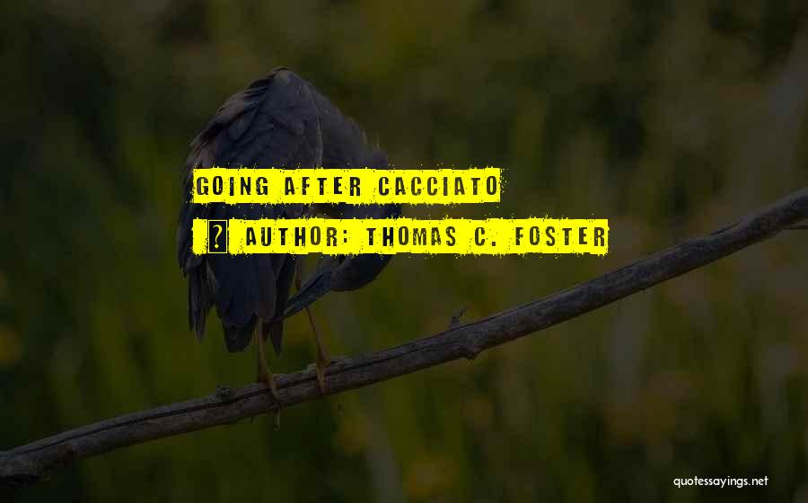 Thomas C. Foster Quotes: Going After Cacciato