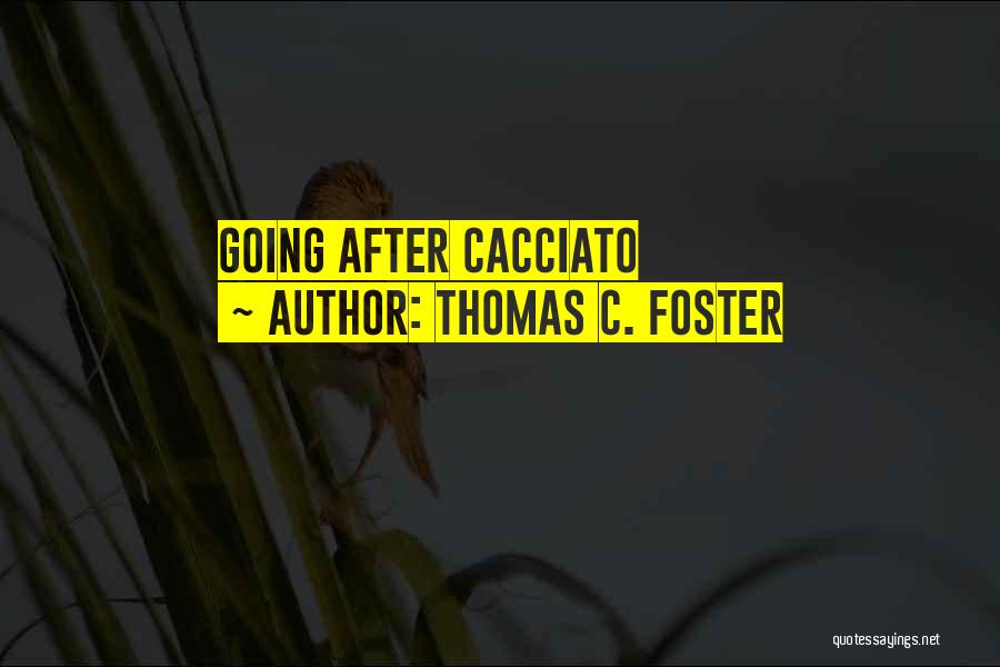 Thomas C. Foster Quotes: Going After Cacciato