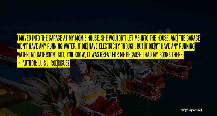 Luis J. Rodriguez Quotes: I Moved Into The Garage At My Mom's House, She Wouldn't Let Me Into The House, And The Garage Didn't