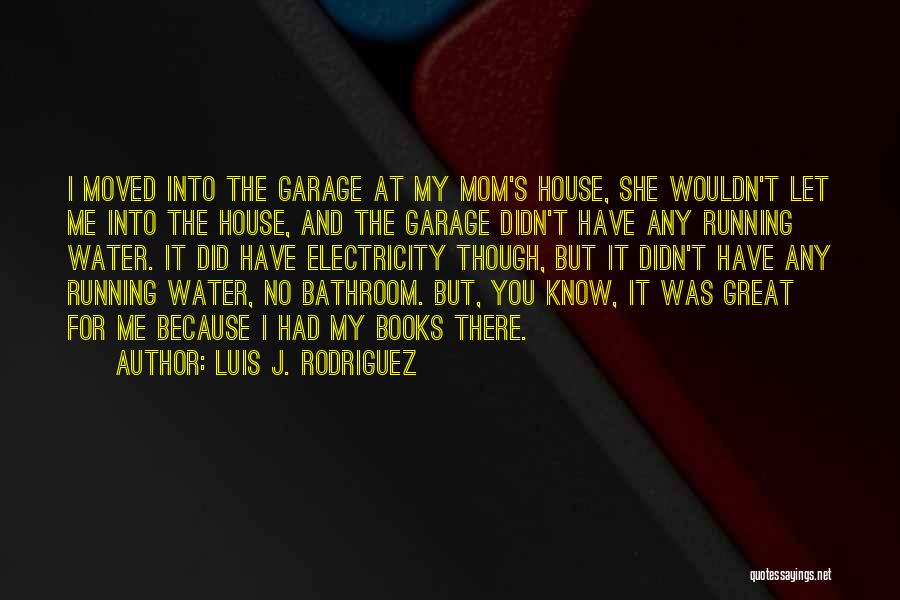 Luis J. Rodriguez Quotes: I Moved Into The Garage At My Mom's House, She Wouldn't Let Me Into The House, And The Garage Didn't