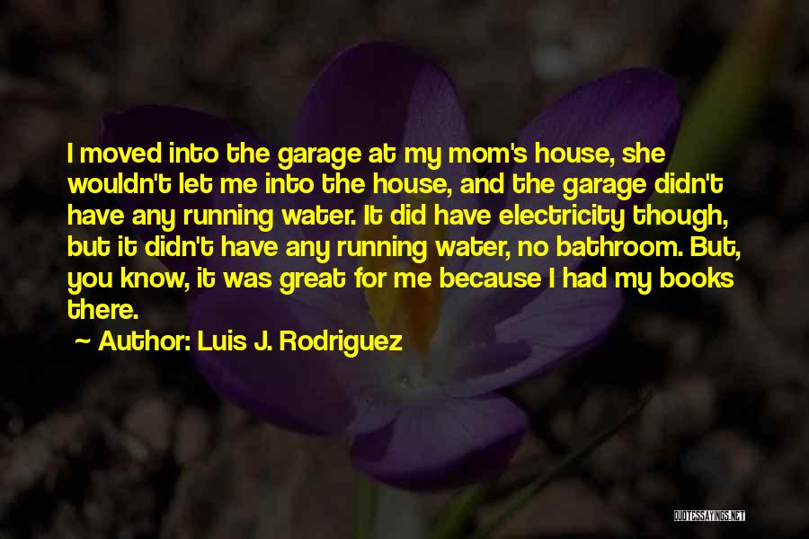 Luis J. Rodriguez Quotes: I Moved Into The Garage At My Mom's House, She Wouldn't Let Me Into The House, And The Garage Didn't