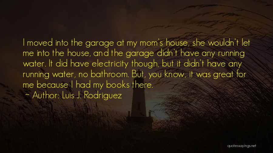 Luis J. Rodriguez Quotes: I Moved Into The Garage At My Mom's House, She Wouldn't Let Me Into The House, And The Garage Didn't