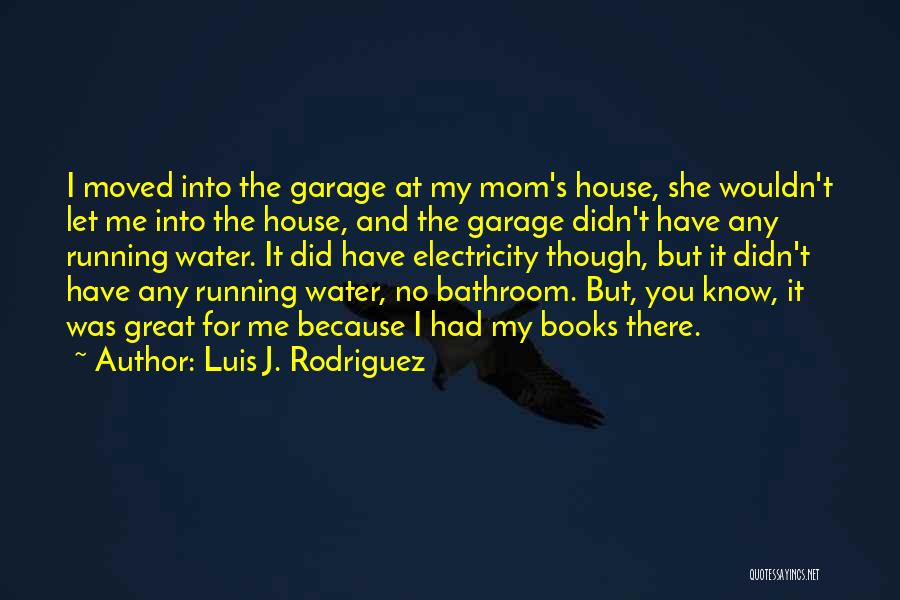 Luis J. Rodriguez Quotes: I Moved Into The Garage At My Mom's House, She Wouldn't Let Me Into The House, And The Garage Didn't
