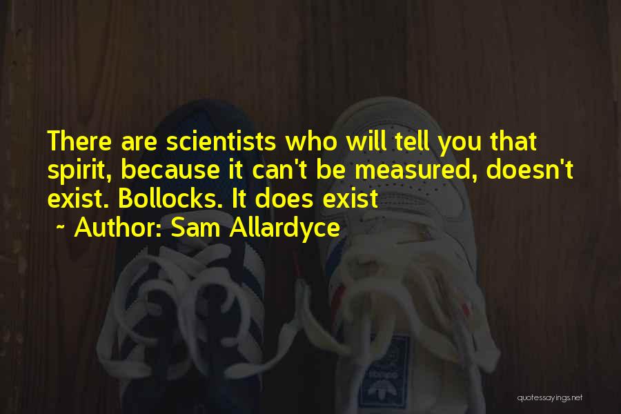 Sam Allardyce Quotes: There Are Scientists Who Will Tell You That Spirit, Because It Can't Be Measured, Doesn't Exist. Bollocks. It Does Exist