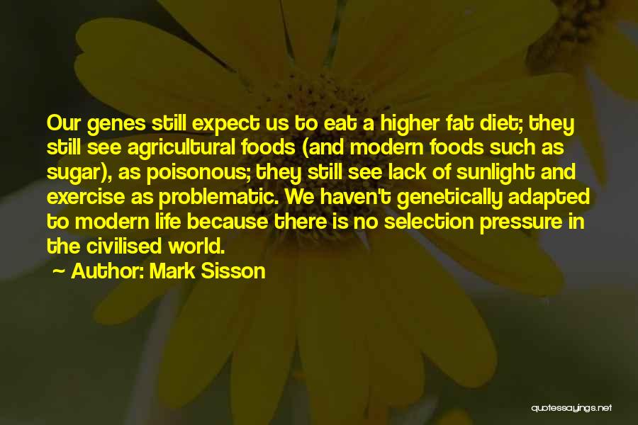 Mark Sisson Quotes: Our Genes Still Expect Us To Eat A Higher Fat Diet; They Still See Agricultural Foods (and Modern Foods Such