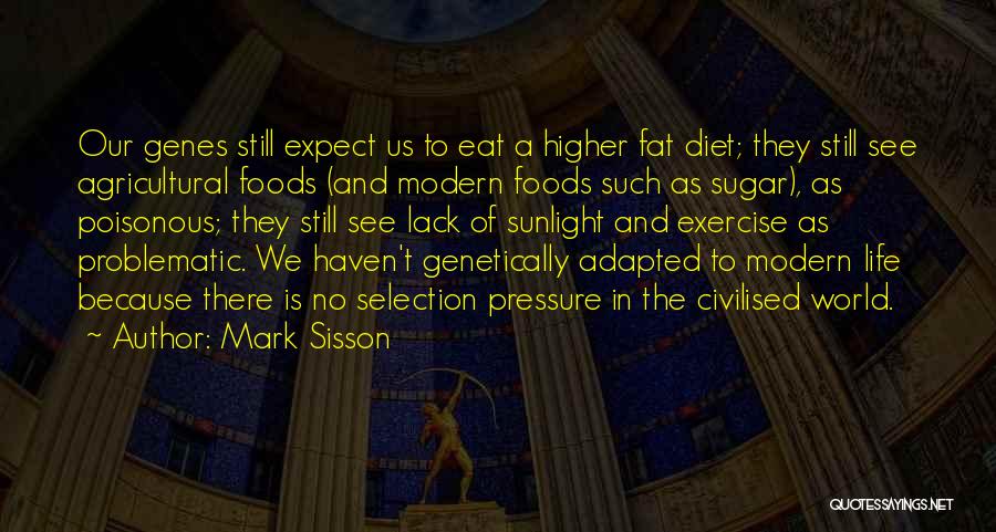 Mark Sisson Quotes: Our Genes Still Expect Us To Eat A Higher Fat Diet; They Still See Agricultural Foods (and Modern Foods Such