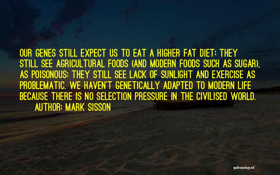 Mark Sisson Quotes: Our Genes Still Expect Us To Eat A Higher Fat Diet; They Still See Agricultural Foods (and Modern Foods Such