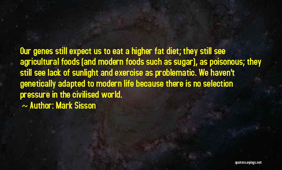 Mark Sisson Quotes: Our Genes Still Expect Us To Eat A Higher Fat Diet; They Still See Agricultural Foods (and Modern Foods Such