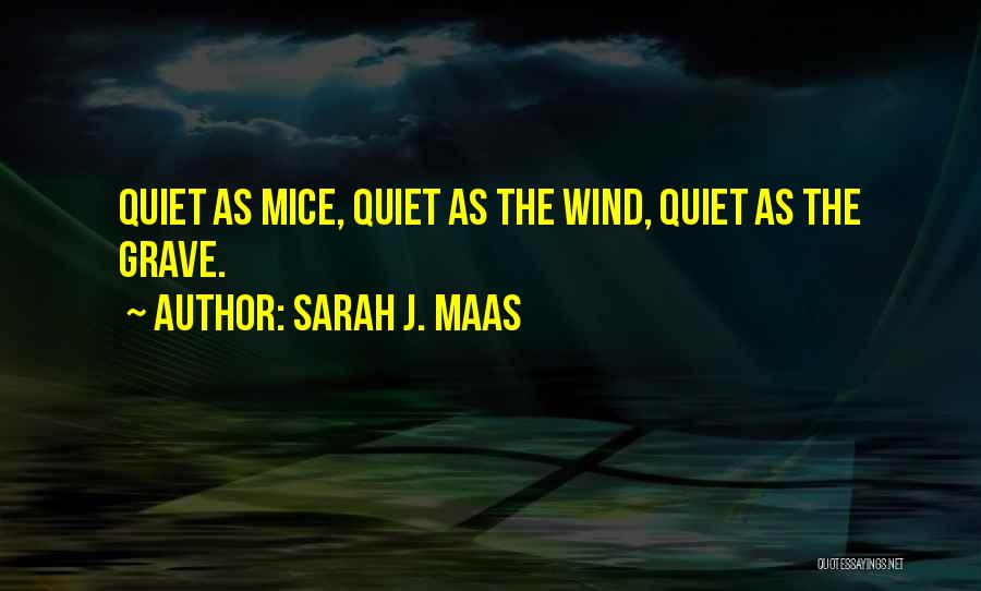 Sarah J. Maas Quotes: Quiet As Mice, Quiet As The Wind, Quiet As The Grave.