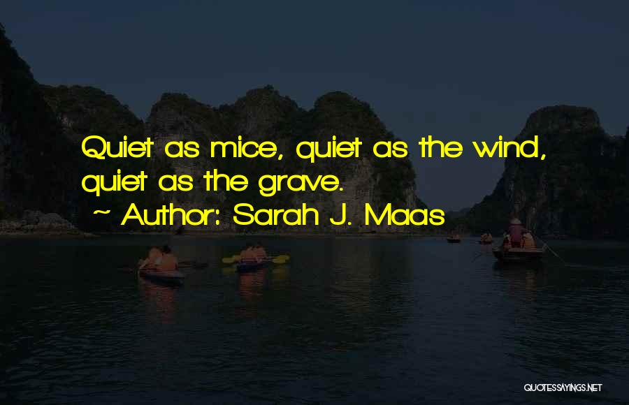 Sarah J. Maas Quotes: Quiet As Mice, Quiet As The Wind, Quiet As The Grave.