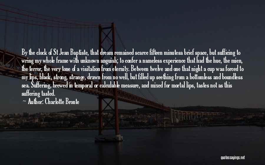 Charlotte Bronte Quotes: By The Clock Of St Jean Baptiste, That Dream Remained Scarce Fifteen Minutesa Brief Space, But Sufficing To Wring My