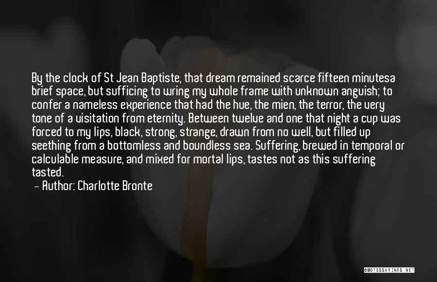 Charlotte Bronte Quotes: By The Clock Of St Jean Baptiste, That Dream Remained Scarce Fifteen Minutesa Brief Space, But Sufficing To Wring My