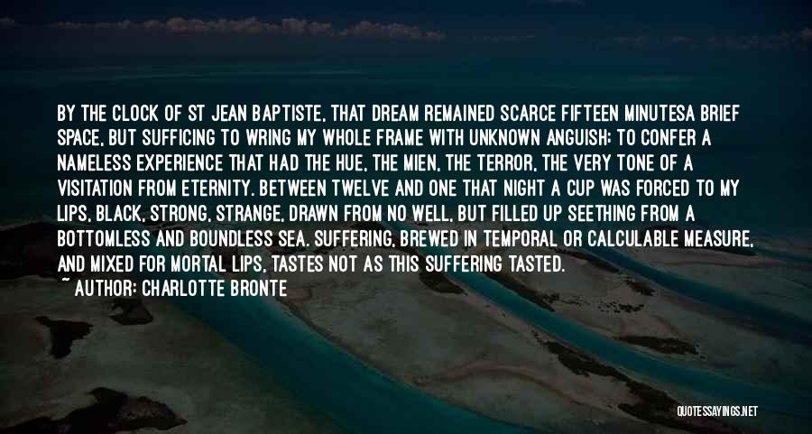 Charlotte Bronte Quotes: By The Clock Of St Jean Baptiste, That Dream Remained Scarce Fifteen Minutesa Brief Space, But Sufficing To Wring My