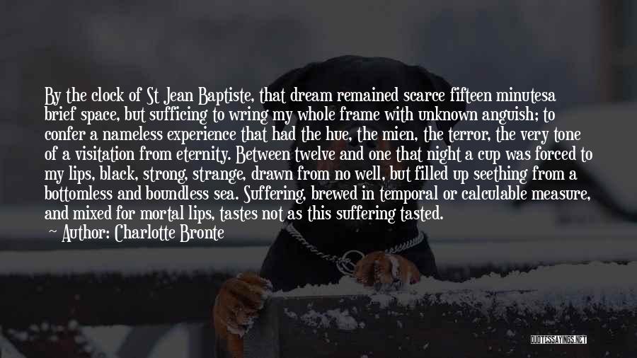 Charlotte Bronte Quotes: By The Clock Of St Jean Baptiste, That Dream Remained Scarce Fifteen Minutesa Brief Space, But Sufficing To Wring My