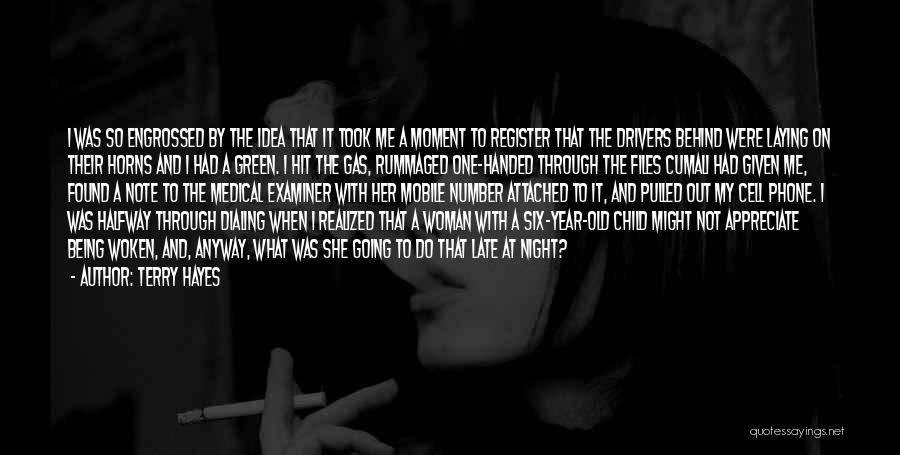 Terry Hayes Quotes: I Was So Engrossed By The Idea That It Took Me A Moment To Register That The Drivers Behind Were