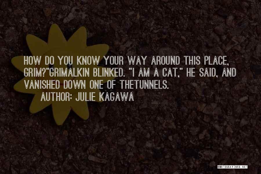 Julie Kagawa Quotes: How Do You Know Your Way Around This Place, Grim?grimalkin Blinked. I Am A Cat, He Said, And Vanished Down