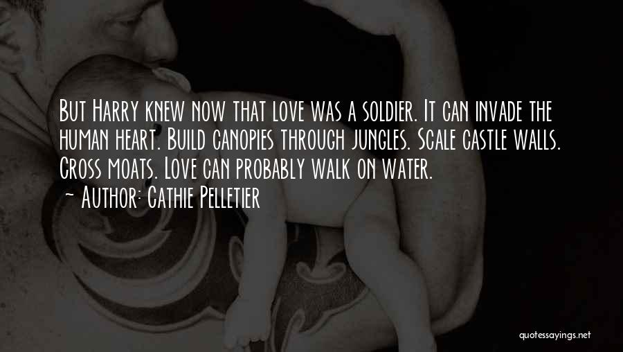 Cathie Pelletier Quotes: But Harry Knew Now That Love Was A Soldier. It Can Invade The Human Heart. Build Canopies Through Jungles. Scale