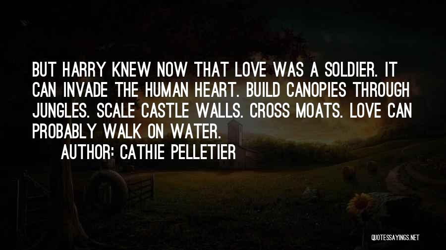 Cathie Pelletier Quotes: But Harry Knew Now That Love Was A Soldier. It Can Invade The Human Heart. Build Canopies Through Jungles. Scale