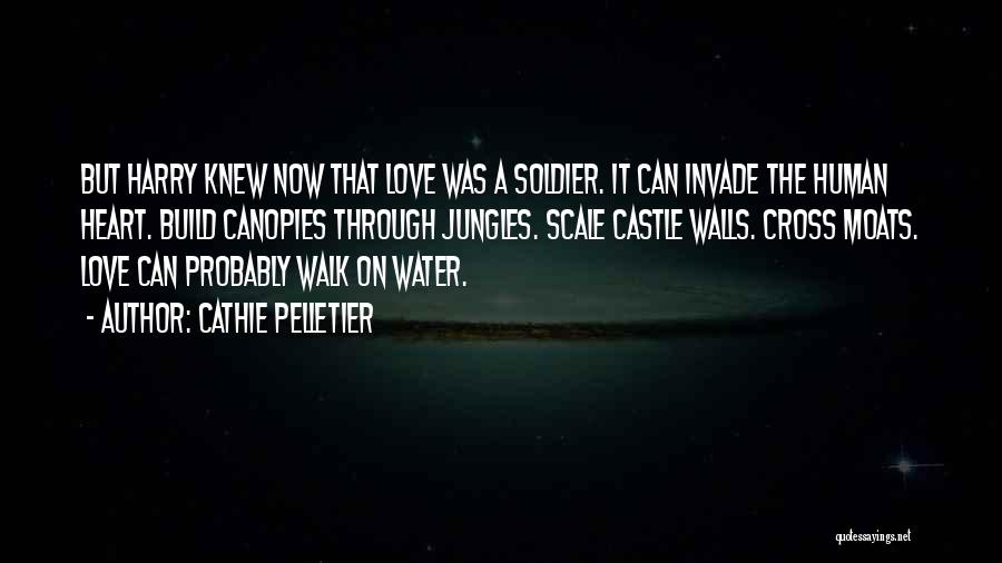 Cathie Pelletier Quotes: But Harry Knew Now That Love Was A Soldier. It Can Invade The Human Heart. Build Canopies Through Jungles. Scale