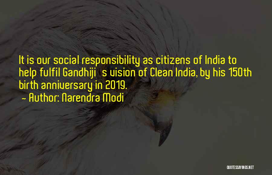 150th Anniversary Quotes By Narendra Modi