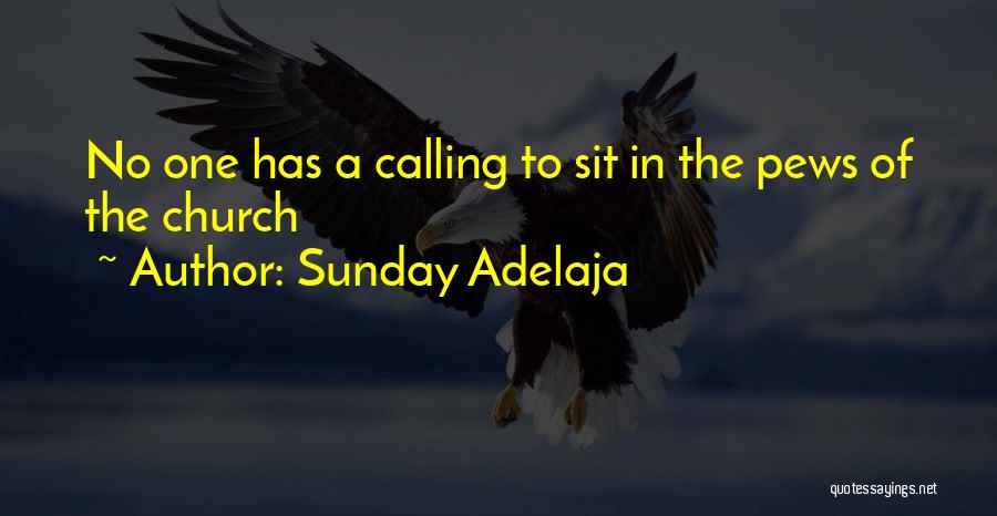 Sunday Adelaja Quotes: No One Has A Calling To Sit In The Pews Of The Church