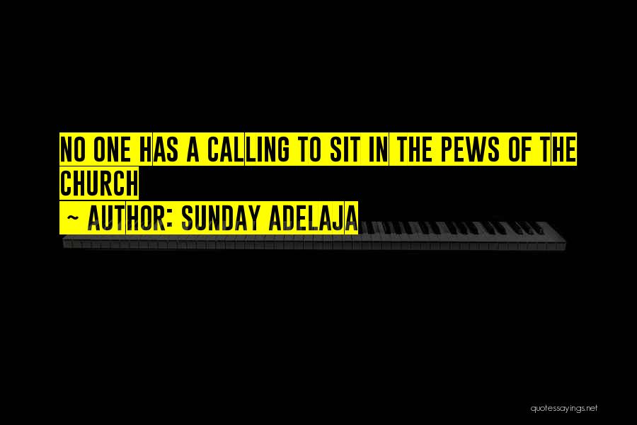 Sunday Adelaja Quotes: No One Has A Calling To Sit In The Pews Of The Church