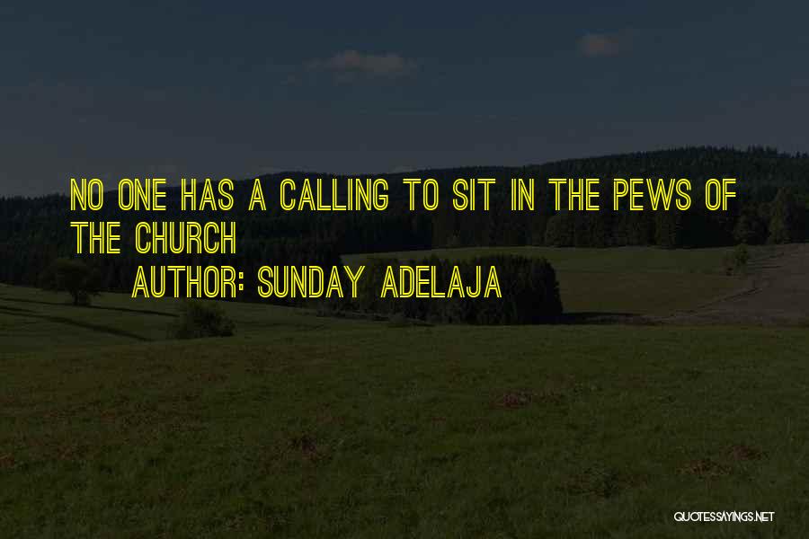 Sunday Adelaja Quotes: No One Has A Calling To Sit In The Pews Of The Church