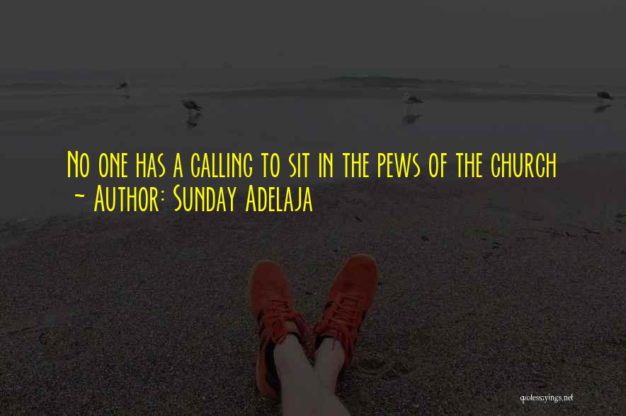 Sunday Adelaja Quotes: No One Has A Calling To Sit In The Pews Of The Church