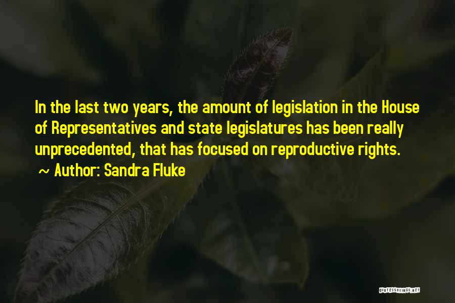 Sandra Fluke Quotes: In The Last Two Years, The Amount Of Legislation In The House Of Representatives And State Legislatures Has Been Really