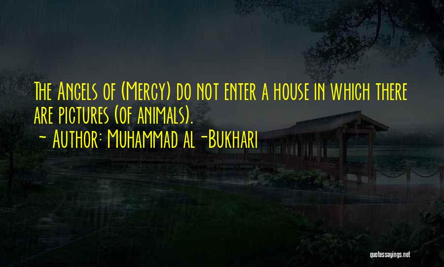 Muhammad Al-Bukhari Quotes: The Angels Of (mercy) Do Not Enter A House In Which There Are Pictures (of Animals).