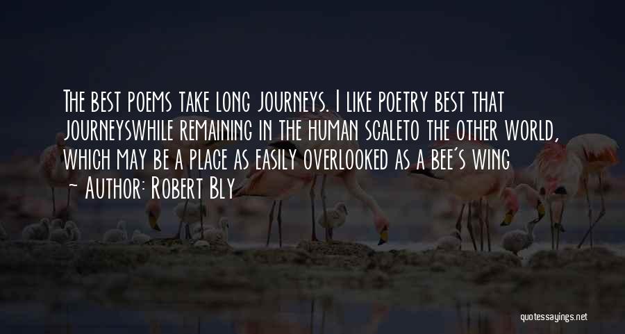 Robert Bly Quotes: The Best Poems Take Long Journeys. I Like Poetry Best That Journeyswhile Remaining In The Human Scaleto The Other World,