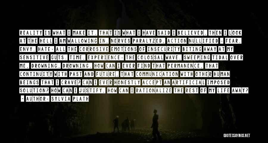 Sylvia Plath Quotes: Reality Is What I Make It. That Is What I Have Said I Believed. Then I Look At The Hell