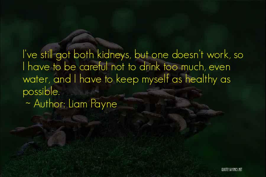 Liam Payne Quotes: I've Still Got Both Kidneys, But One Doesn't Work, So I Have To Be Careful Not To Drink Too Much,