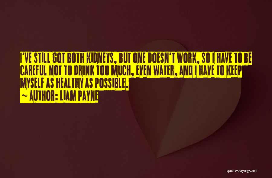 Liam Payne Quotes: I've Still Got Both Kidneys, But One Doesn't Work, So I Have To Be Careful Not To Drink Too Much,